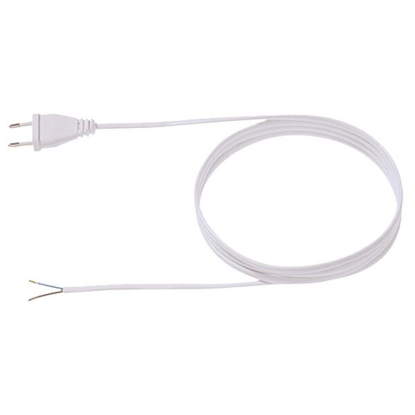 Bachmann Bachmann Netzanschlussleitung 2m 2,5A weiß 202.284 2x0,75qmm IP20 Euro-Steck PVC