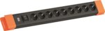 Bachmann Steckdosenleiste 9-fach schwarz/or 2m CONNECTUS BM005918 mit Ein/Aus 45° IP20