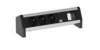Bachmann Steckdosenleiste 1/5-fach schwarz 0,1m CONI 912.004 35° IP20 1,5qmm