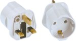 Bachmann Reisestecker Einzel weiß 921.010 Mit Stecker für UK/HK (BS 1363)