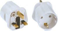 Bachmann Reisestecker Einzel weiß 921.010 Mit Stecker für UK/HK (BS 1363)
