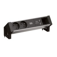 Bachmann Steckdosenleiste alu 0,2m 35° 937.002 IP20 1,5qmm