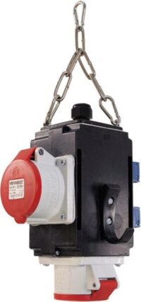 Bachmann Energiewürfel Kunststoff schwarz IP44 349.304 2x16A5p400V 2Steckd