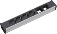 Bachmann Steckdosenleiste 4/2-fach schwarz 0,2m CONI 912.007 35° IP20 1,5qmm