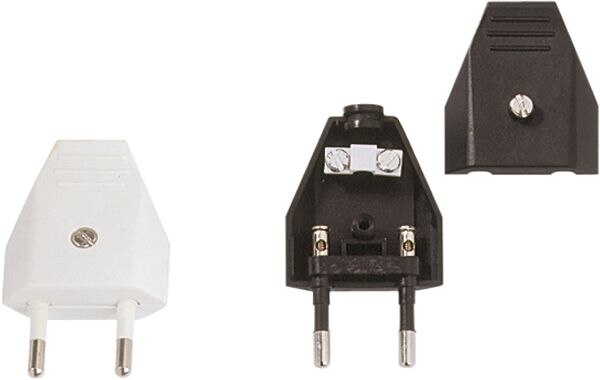 Bachmann Bachmann EURO-Stecker 2,5A 250V Kunststoff IP20 900.002 schwarz ger