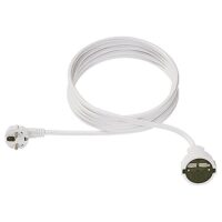 Bachmann Netzanschlussleitung 15m 16A weiß 341.281 3x1,5qmm IP20 Schutzkontakt-Kuppl PVC