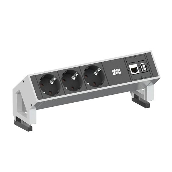 Bachmann Bachmann Steckdosenleiste 3/1-fach weiß 1xUSB 902.301 1,5m 35° IP20 1,5qmm