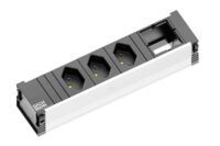 Bachmann Steckdosenleiste 4-fach schwarz 0,1m CONI 912.015 IP20 1,5qmm