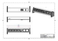 Bachmann Steckdosenleiste 4/f schwarz 0,2m 902.032 35° IP20