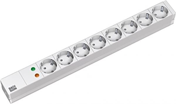 Bachmann Steckdosenleiste 19 1HE 230V 333.404 Überspannungskategorie: 3 LED
