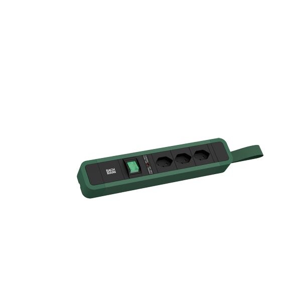 Bachmann Bachmann Steckdosenleiste gn mit Ein/Aus 350.245 2m 90° IP20 1,5qmm