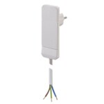 Bachmann Netzanschlussleitung 1,5m weiß 933.004 3x1,5qmm IP20 Flachstecker PVC