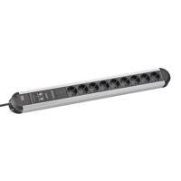 Bachmann Steckdosenleiste 9-fach schwarz 1,75m PRIMO 331.007 35° IP20 Netzentstör ÜSS