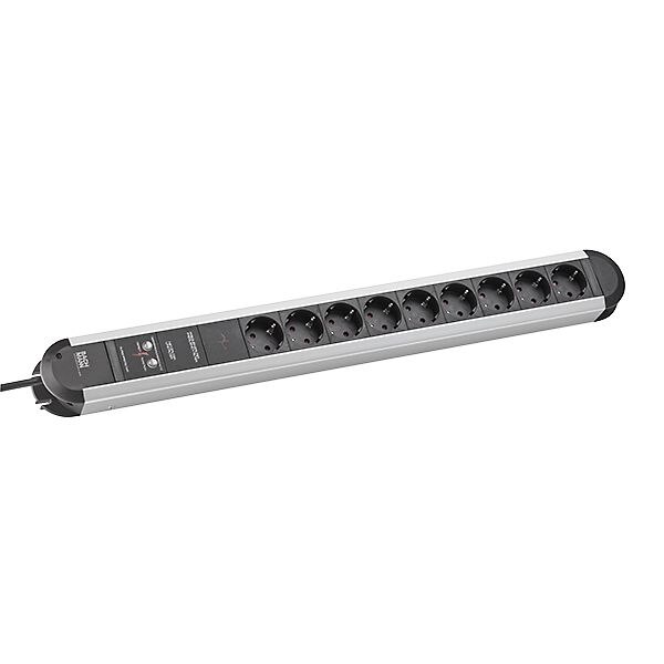 Bachmann Bachmann Steckdosenleiste 9-fach schwarz 1,75m PRIMO 331.007 35° IP20 Netzentstör ÜSS