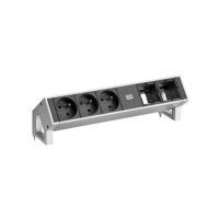 Bachmann Steckdosenleiste 3-fach Edelstahl 0,2m 902.405 35° IP20 1,5qmm