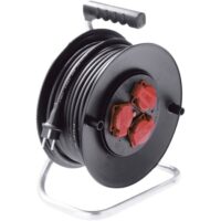 Bachmann Kabeltrommel Kunststoff 25m H07RN-F 392.182 3x1,5mm IP44 3xSteckdosen