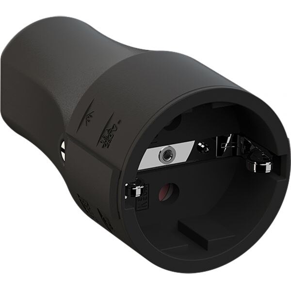 Bachmann Bachmann Schutzkontaktkupplung Kunststoff IP20 960.103 ger schwarz Schraubkl