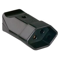 Bachmann Schutzkontaktkupplung Kunststoff IP20 912.174 ger schwarz Schraubkl