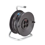 Bachmann Kabeltrommel Kunststoff 50m H05VV-F 392.181 3x1,5mm IP20 4xSteckdosen