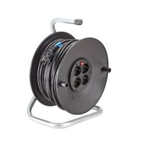 Bachmann Kabeltrommel Kunststoff 50m H05VV-F 392.181 3x1,5mm IP20 4xSteckdosen