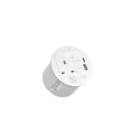 Bachmann Steckdosenleiste 1-fach weiß 2xUSB 938.305 0,2m IP20 1,5qmm