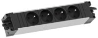 Bachmann Steckdosenleiste alu 35° IP20 STEP 336.046