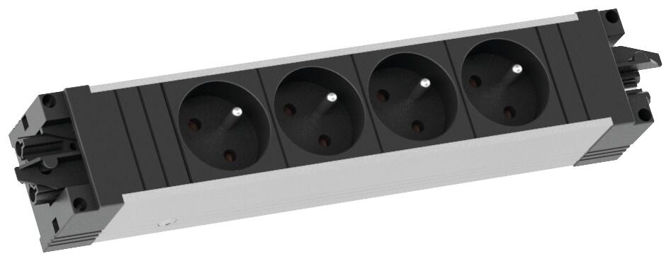 Bachmann Bachmann Steckdosenleiste alu 35° IP20 STEP 336.046