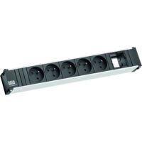 Bachmann Steckdosenleiste 1-fach schwarz 0,1m 35° CONI 912.014 IP20 1,5qmm