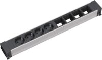 Bachmann Steckdosenleiste 4/4-fach schwarz 35° CONFERENCE 909.007 IP20