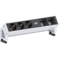 Bachmann Steckdosenleiste 3/1-fach schwarz 0,2m 902.200 35° IP20 1,5qmm