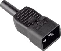 Bachmann Kaltgerätesteck Kunststoff IP20 ger schwarz 915.175 Schraubkl