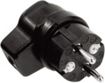 Bachmann Winkelstecker Gummi IP44 rechtw 919.171 schwarz Schraubkl