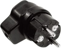 Bachmann Winkelstecker Gummi IP44 rechtw 919.171 schwarz Schraubkl