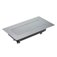 Bachmann Multi-Tischsteckdose si Aluminium 925.800 Einbaurahmen
