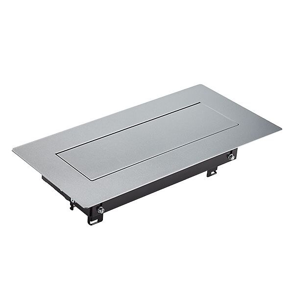 Bachmann Bachmann Multi-Tischsteckdose si Aluminium 925.800 Einbaurahmen