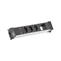 Bachmann Steckdosenleiste 3-fach schwarz 0,3m 909.0180 IP20