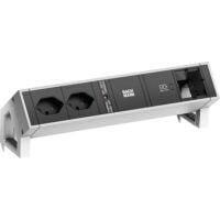 Bachmann Steckdosenleiste alu 1xUSB 0,2m 902.911 IP20 1,5qmm