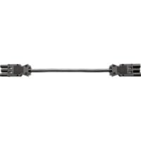 Bachmann Verbindungskabel 3-polig H05VV-F schwarz 375.053 1,5qmm L1000mm