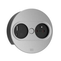 Bachmann Steckdose 1-fach si matt 1USB-A Einb TWIST 946.014 1USB-C mit BS Klappdeckel IP20