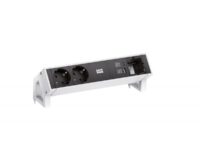 Bachmann Steckdosenleiste 2-fach alu 2xUSB 902.935 0,2m 35° IP20 1,5qmm