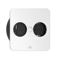 Bachmann Steckdose 1-fach weiß matt 1USB-A Einb TWIST 946.205 1USB-C mit BS Klappdeckel IP20