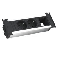 Bachmann Steckdosenleiste 2-fach schwarz 2m 35° KAPSA 927.005 1,5qmm