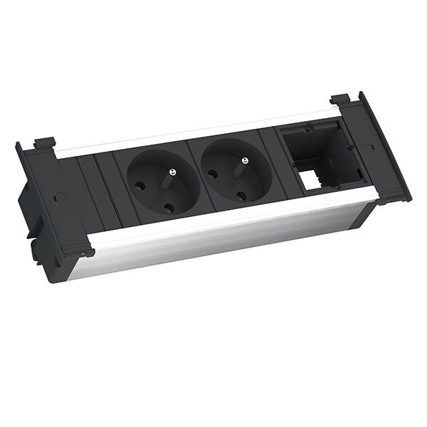 Bachmann Bachmann Steckdosenleiste 2-fach schwarz 2m 35° KAPSA 927.005 1,5qmm