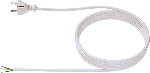 Bachmann Bachmann Netzanschlussleitung 3m 10A weiß 312.275 3x0,75qmm IP20 Aderendh 0-70°C