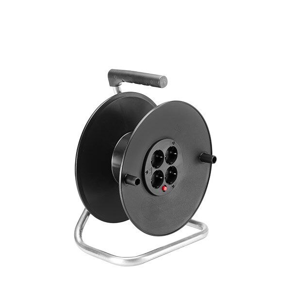 ELTROPA Kabeltrommel Kunststoff ohne Kabel IP20 E396.181 4xSteckdosen Tragerahm