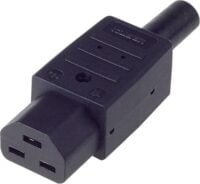 Bachmann Heißgerätestecker Kunststoff IP20 ger 918.171 schwarz Schraubkl