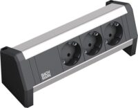 Bachmann Steckdosenleiste 3-fach schwarz 35° IP20 DESK 339.1002
