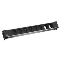 Bachmann Steckdosenleiste 2-fach schwarz 35° IP20 CONFERENCE 909.016