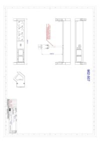 Bachmann Steckdosenleiste 3/f schwarz 0,2m 902.607 35° IP20