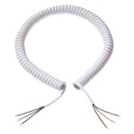 Bachmann Spiralleitung 2m 5x1,5qmm weiß 693.283 IP20 Aderendh 0-70°C